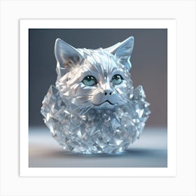 Crystal Cat Art Print