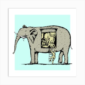 Room In The Elephant Art Print