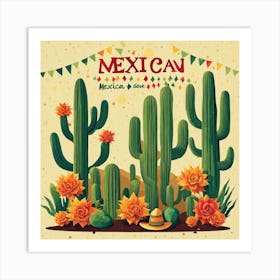 Mexican Cactus 50 Art Print