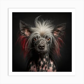 Chinese Crested Dog Art Print