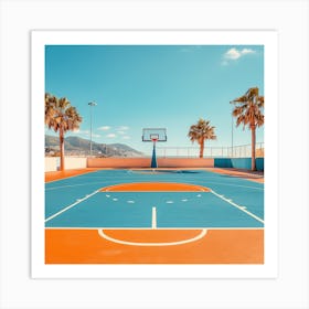 Basketball Court Affiche