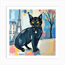 Paris Cat Art Print