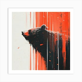 Wild Bear Art Print