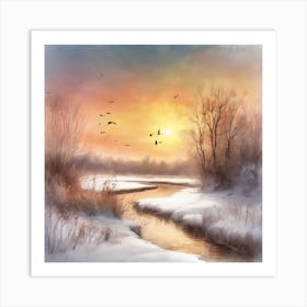 Winter Landscape 1 Art Print