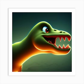 Dinosaur Stock Videos & Royalty-Free Footage Art Print