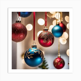 Christmas Ornaments 69 Art Print