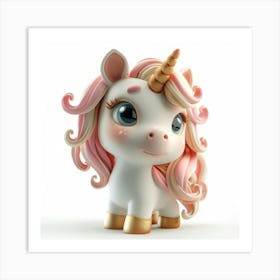 Unicorn Figurine 1 Art Print