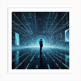 Futuristic Businessman 4 Art Print