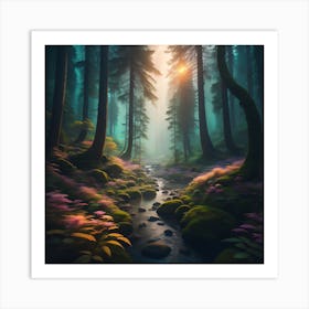 Whispering Woods 2 Art Print