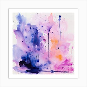 Abstract Watercolor Painting 7 Art Print