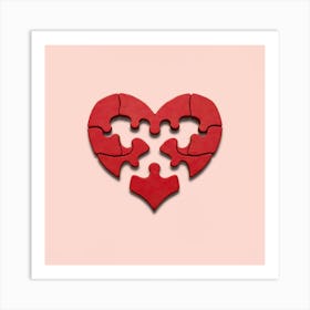 Heart Puzzle  Art Print
