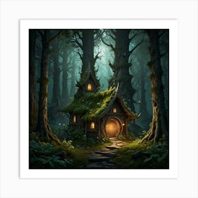 Fairy House In The Forest 2 Art Print