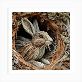 Rabbit Sculpture 2 Art Print