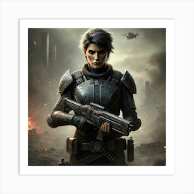 Captain Varya Korvin Converted 1 Art Print