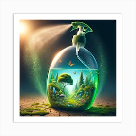 Spray Bottle Filled With Life 2 Art Print