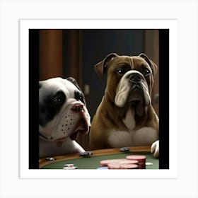 Poker Dogs 13 Art Print
