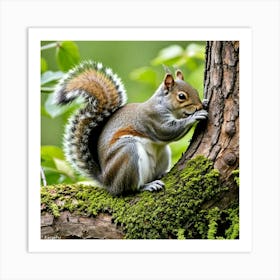 Grey Squirrel 1 Art Print