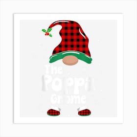 Poppa Gnome Matching Family Group Christmas Party Pajama Art Print