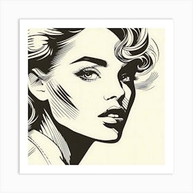 Portrait Of A Woman Art Print