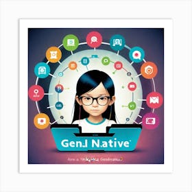 Geni Native Art Print