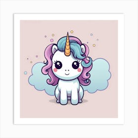 Cute Unicorn 107 Art Print