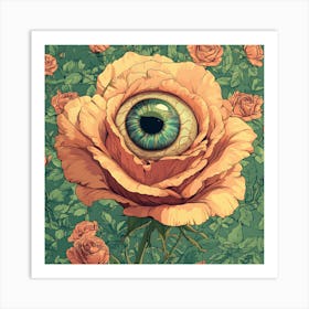 Eye Of The Rose 4 Art Print