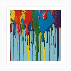 Paint Splatters Art Print