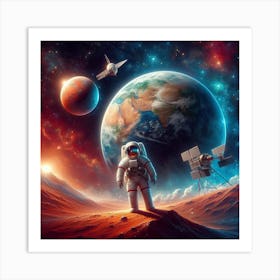 Space Selfie Art Print