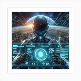 Futuristic Man 98 Art Print