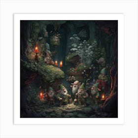 Gnome Forest Art Print