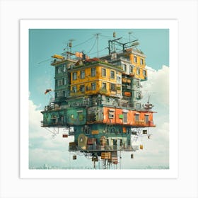 City On The Sky Art Print