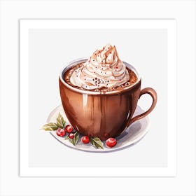 Hot Chocolate With Whipped Cream 11 Art Print