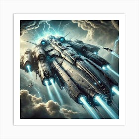 Tempest Class Warship Art Print