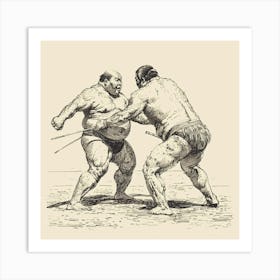 Sumo Wrestling 1 Art Print