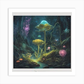 'The Mushrooms' Art Print