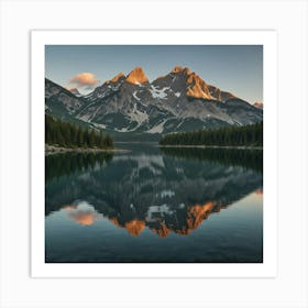 Sunrise In The Mountains 31 Art Print