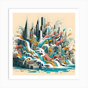 Cityscape 2 Art Print