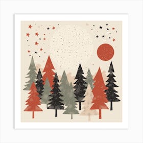 Christmas Trees 2 Art Print