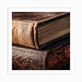 Old Books On A Table 6 Art Print