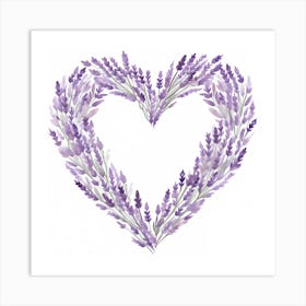 Heart Of Lavender Art Print