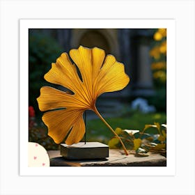 Ginkgo leaf Art Print