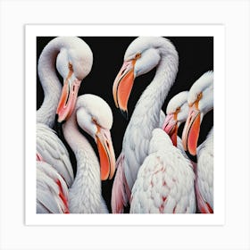 Flamingos 5 Art Print