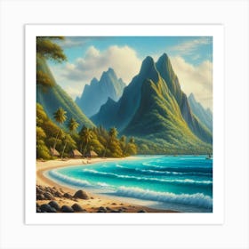 Hawaiian Beach Art Print