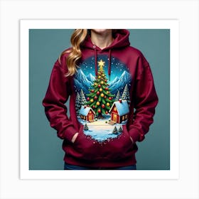 Christmas Tree Hoodie 5 Art Print