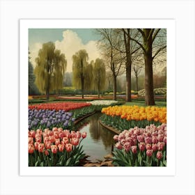 Tulip Garden 1 Art Print