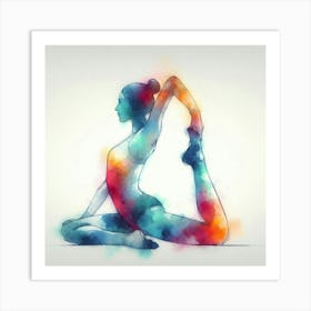 Yoga Pose Art Print