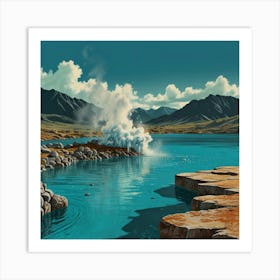 Geyser Lake Art Print