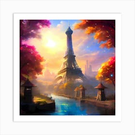 Eiffel Tower 3 Art Print