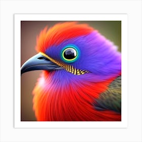 Colorful Bird 15 Art Print