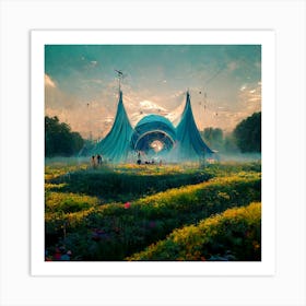 Misty Meadows Art Print